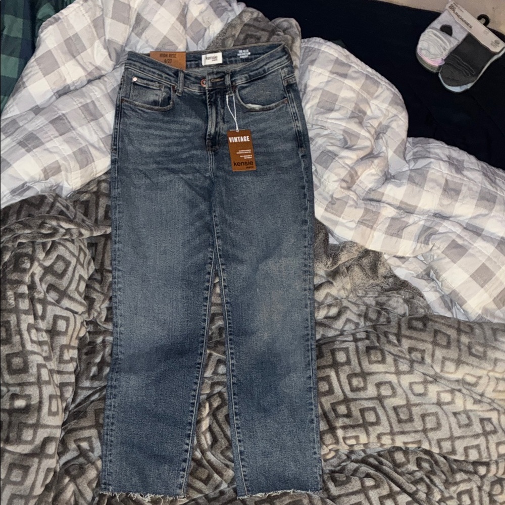 Kensie Dark Blue Ankle Jeans
